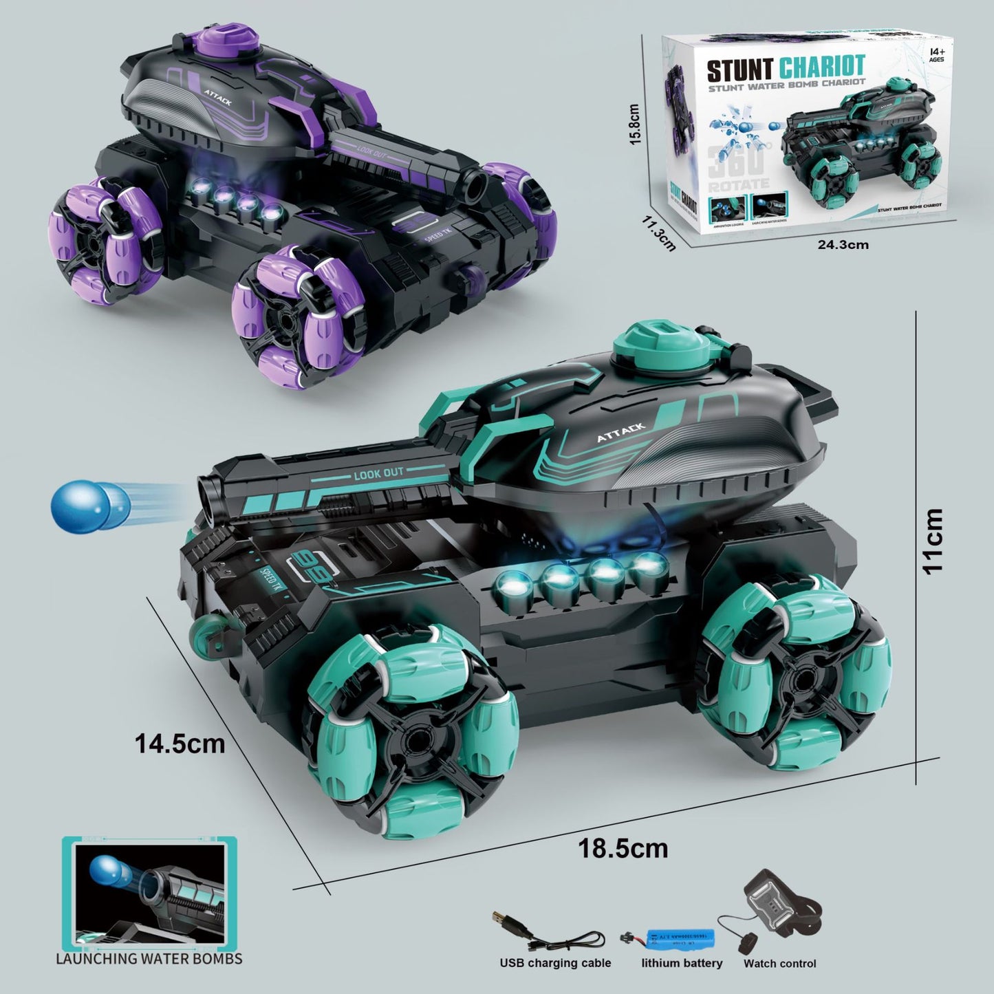 RC Tank: Ultra Agile, Off-Road Beast. Water Beads, Battle-Ready – Cool!