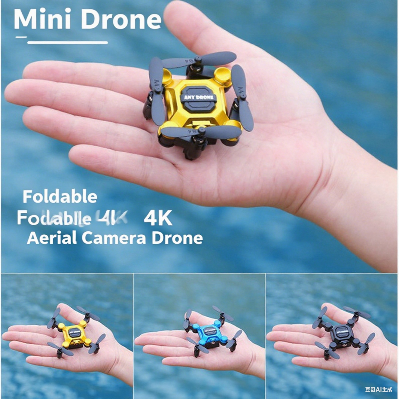 Pocket Drone: Remote-All-in-One, Fly Anywhere. Cool Cam!