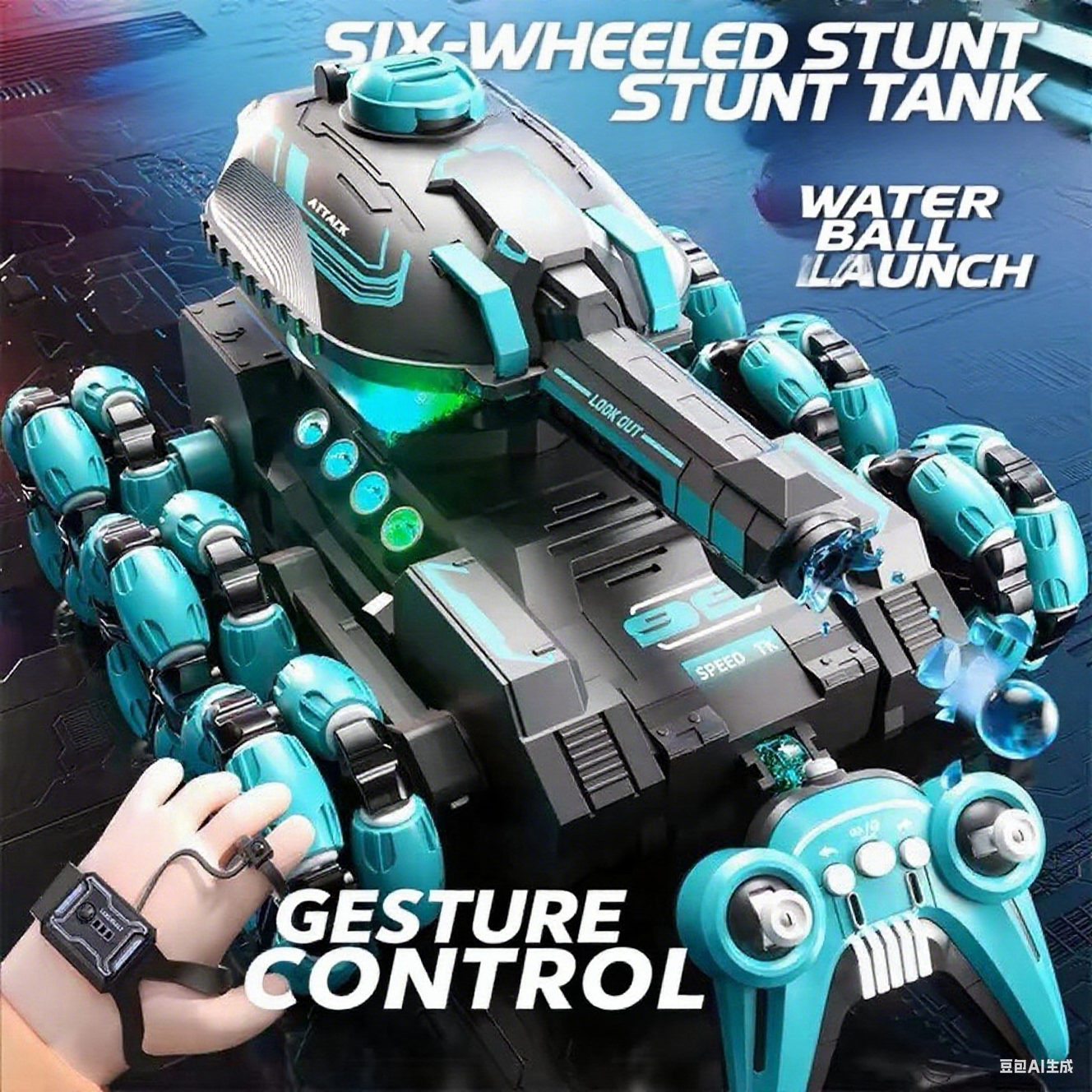 RC Tank: Ultra Agile, Off-Road Beast. Water Beads, Battle-Ready – Cool!